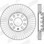 Диск тормозной переднийpassat,skoda superb 00-, фото 2 - интернет-магазин Auto-Mechanic