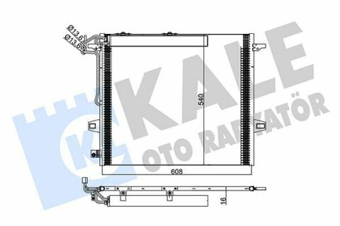 KALE DB Радиатор кондиционера W164/X167,G/M/R-Class