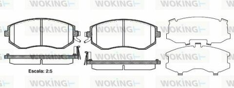 Тормозные колодки пер. Subaru Impreza 02-/Forester 02- (akebono)