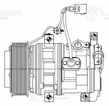 Компресор кондиціонера Lexus LX/Toyota Land Cruiser 200 4.5D/4.6/5.7 07-