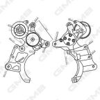 Ролик с натяжн.мех.land cruiser prado 3.0 d-4d 02- toyota