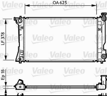 Радіатор охолодження Toyota Camry 2.0/2.4 03-08