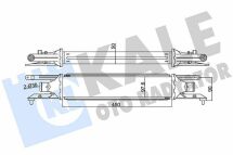 KALE FIAT Интеркулер Grande Punto,Punto 1.3d 05-