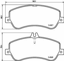 Тормозные колодки пер. MB X204 08-15 2.0-3.5