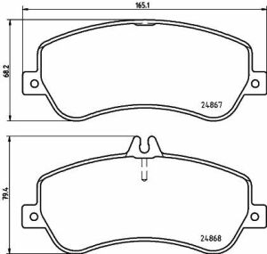 Тормозные колодки пер. MB X204 08-15 2.0-3.5