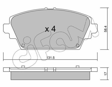 Тормозные колодки пер. Nissan Primera 02- (TRW)