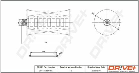 DP1110.13.0159 Drive+ - Фільтр палива