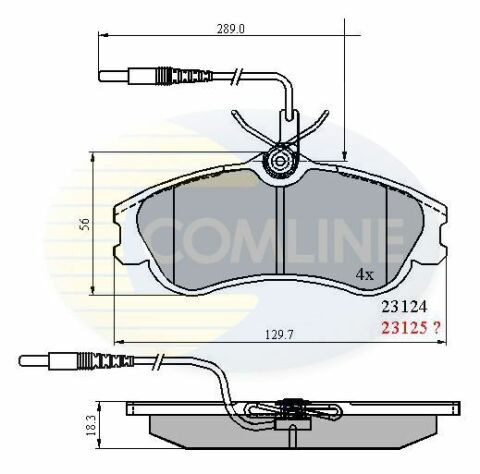 CBP1174 Comline - Тормозные колодки для дисков