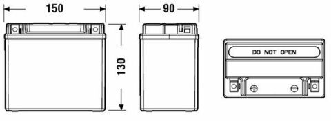 Акумуляторна батарея 11Ah/150A (150x90x130/+L) (Start-Stop/допоміжна)