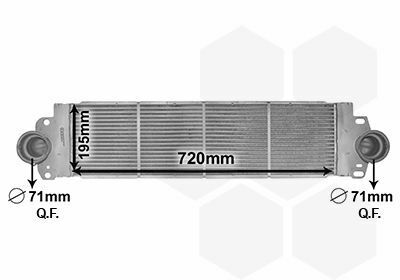 Радіатор інтеркулера VW T5 1.9/2.0/2.5TDI