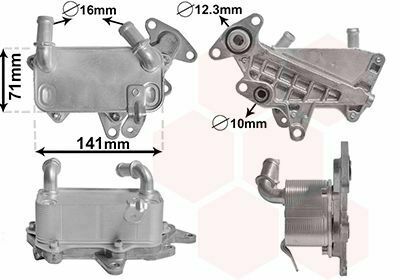 Радіатор масляний VW Passat 1.4-3.6/1.6-2.0TDI 05-10/ Skoda Octavia 1.6-2.0TDI 04-13 (теплообмінник)