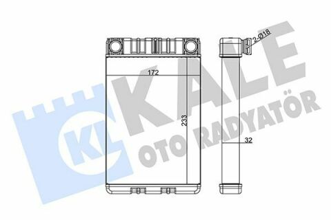 KALE DB Радіатор опалення C-Class W203, G-Class W463