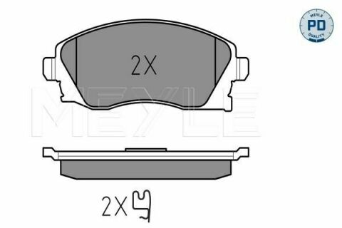 Колодки тормозные (передние) Opel Combo 01-04