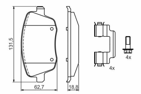 Колодки тормозные (передние) Seat Cordoba/Ibiza IV/VW Polo/Skoda Fabia 99-15/Roomster 06-15