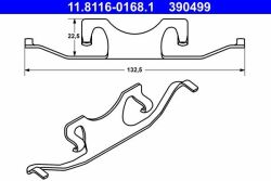 Планка супорта (заднього) прижимна (к-кт) BMW 5 (E39) 95-04 (Ate) Планка супорта (заднього) прижимна (к-кт) BMW 5 (E39) 95-04 (Ate)