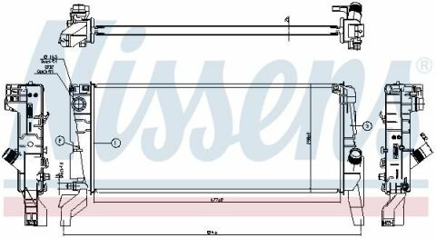 MINI Радіатор охолодження двиг. MINI (F56) 15-, MINI CLUBMAN (F54) 16-, MINI COUNTRYMAN (F60) 17-, BMW 2 Active Tourer (F45), X1 (F48)