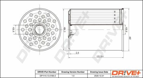 DP1110.13.0180 Drive+ - Фільтр палива