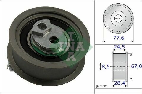 Ролик ГРМ Audi A4/VW 2.0 FSI 05-10 (натяжний) (67х28.4) Ролик ГРМ Audi A4/VW 2.0 FSI 05-10 (натяжний) (67х28.4)