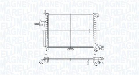 OPEL радіатор VECTRA B 2,0 TDi 97-