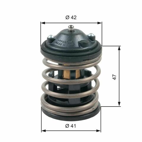 Термостат BMW 3 (F30/F80)/5 (F10/F07)/X5 (F15/F85) (N47/N57) 11-18/Toyota Auris/Avensis/Rav4 1.6/2.0 15-18 (87°C)