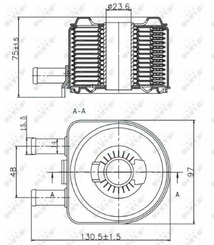 Радіатор масляний Citroen Jumpy/Fiat Ducato/Peugeot Boxer 2.0-2.2 HDI 02- (теплообмінник)