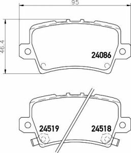 Гальмівні колодки зад. Honda Civic 05- (TRW)