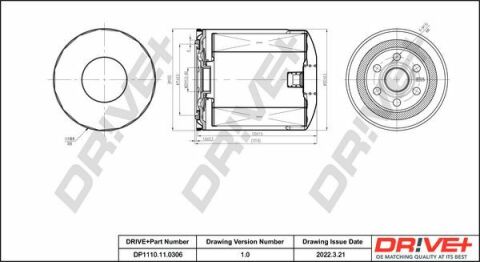 DP1110.11.0306 Drive+ - Фільтр оливи