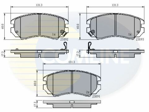 CBP31196 Comline - Гальмівні колодки до дисків