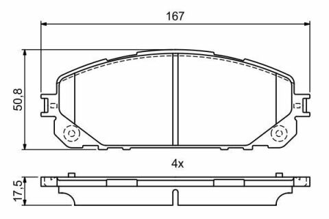 Колодки тормозные (передние) Jeep Cherokee 13-