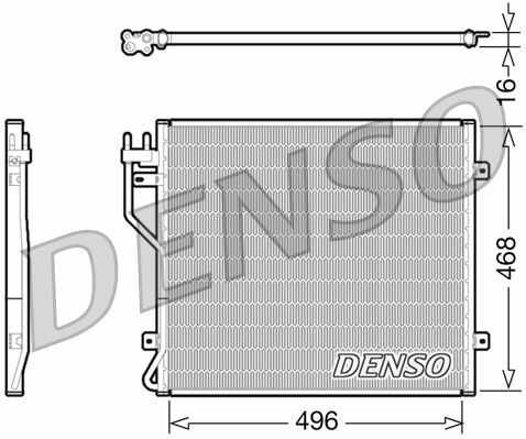 Радиатор кондиционера JEEP Cherokee 07-12, Liberty 07-12, Cherokee 01-07