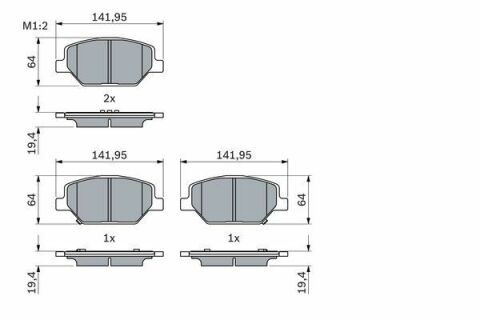 Колодки гальмівні (передні) Opel Insignia 1.5-2.0 CDTi 17-