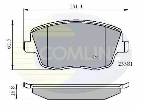 CBP01147 Comline - Тормозные колодки для дисков