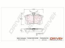 Комплект гальмівних накладок, дискове гальмо