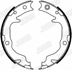 JURID JEEP Тормозные колодки барабанные Chrysler Sebring,Dodge Avenger,Mitsubishi