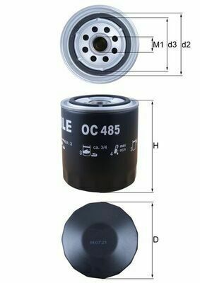 Фільтр масляний VW Passat/Audi A4/A6/A8 2.4-3.0 91-05 (h=112mm)