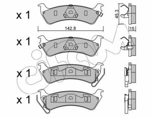 Тормозные колодки задние Grand Cherokee JEEP