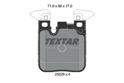 Колодки гальмівні (задні) BMW 1 (F20/F21)/ 3 (F30/F31/F34) 11- (Brembo) Q+