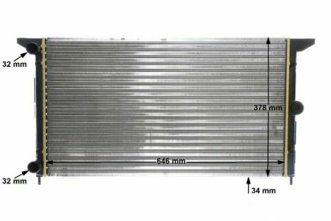 Радіатор охолодження VW Sharan/Seat Alhambra/Ford Galaxy 1.8-2.8/1.9TDI 95-10
