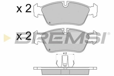 Гальмівні колодки пер. BMW 3 (E36/E46) 90-09 (ATE)