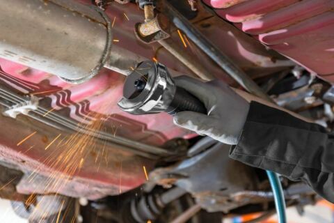 Шліфмашина пневматична (кутова) 1/4"