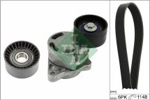 Комплект поліклиновий (ремінь+ролики)