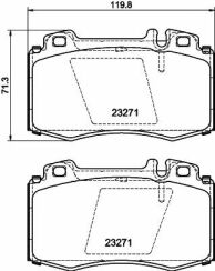Тормозные колодки перед. W220/W163/R129-230 Тормозные колодки перед. W220/W163/R129-230