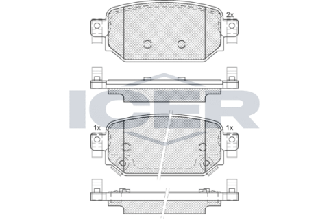 Колодки гальмівні (задні) Mazda CX-3 18-/3 13-