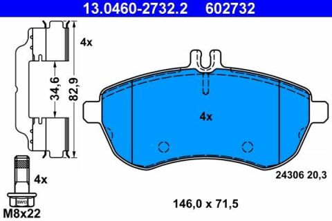 Колодки тормозные (передние) MB C-class (W204/W205) 07-/E-class (W212) 09-16 (Lucas/TRW)