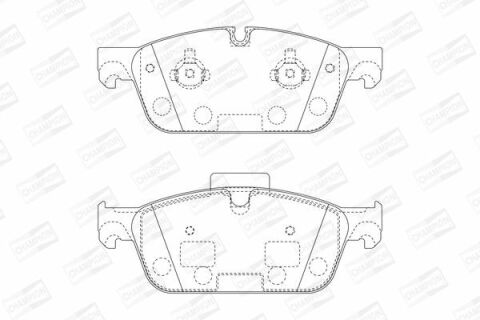 Тормозные колодки передние M/GL-Class W166 12-MB