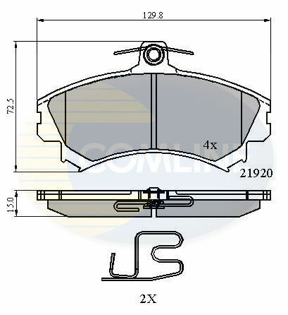 CBP3462 Comline - Тормозные колодки для дисков