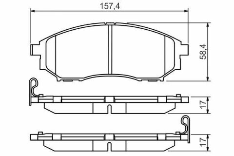 Колодки гальмівні (передні) Renault Koleos 08-/Nissan Qashqai 07-13/Pathfinder/NP300/Murano 05-