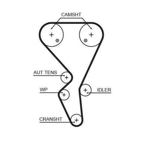 Комплект ГРМ Citroen Berlingo/Xsara/C3/C4/Peugeot 206/301/307/Partner 1.6i 16V 00- (26x134z)