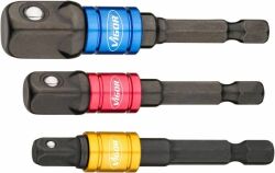 Набор переходников для шуруповерта M6x1/2"-1/4"-3/8" 3 ед.