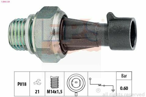 EPS FIAT Датчик тиску масла Iveco Daily I/II, Fiat Ducato 2,3JTD 02-, 2.3/3.0 Multijet 06-